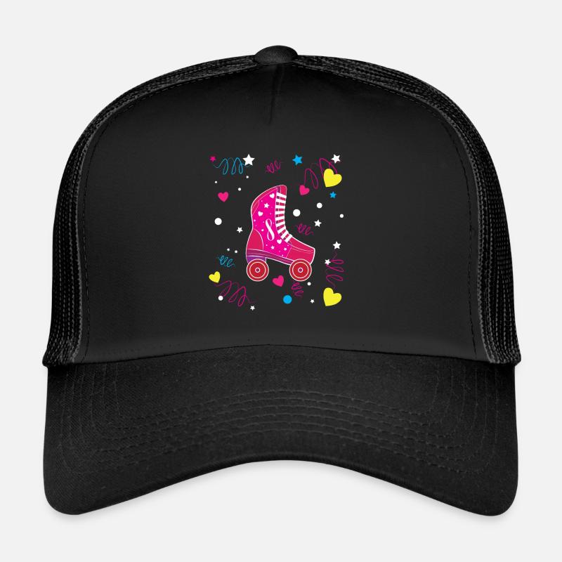 Rollerblade Pink Roller Roller Roller Patinage Casquette trucker 