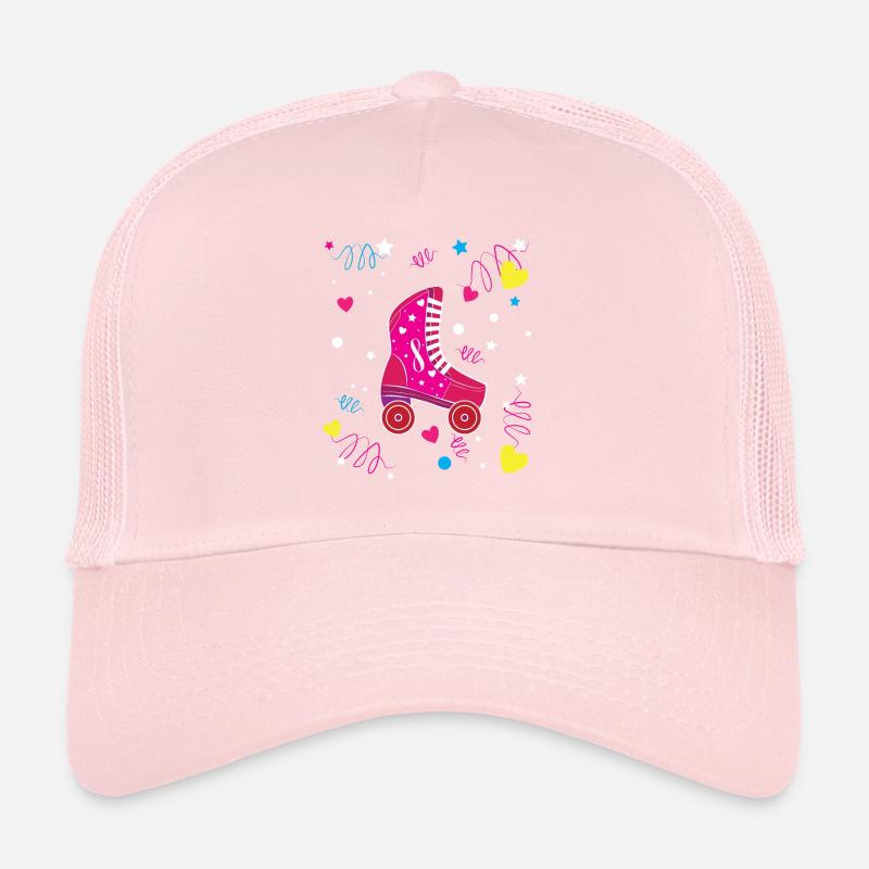 Rollerblade Pink Roller Skates Roller Skating Trucker Cap