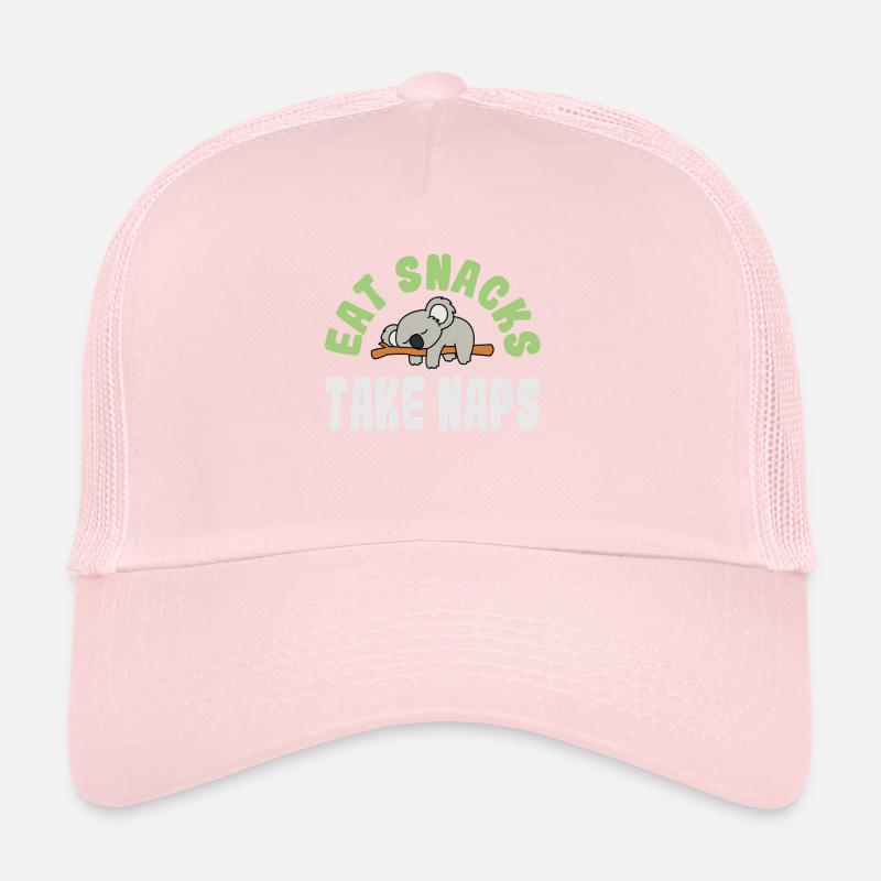 Eat Snacks Take Naps Süßes Koalabär Grafik Design Trucker Cap