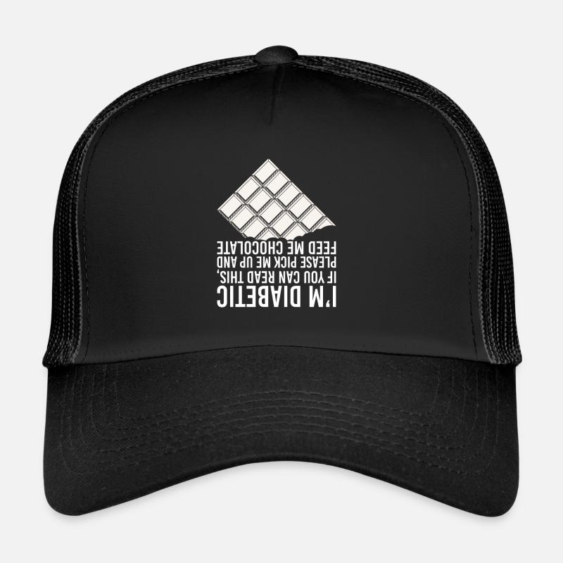 Diabète - Casquette trucker - noir/noir