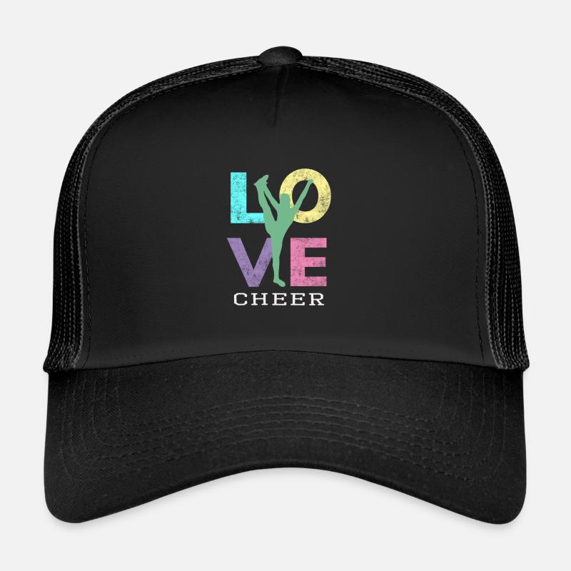 Jolies filles aiment à Cheer Cheerleaders Gift Casquette trucker 