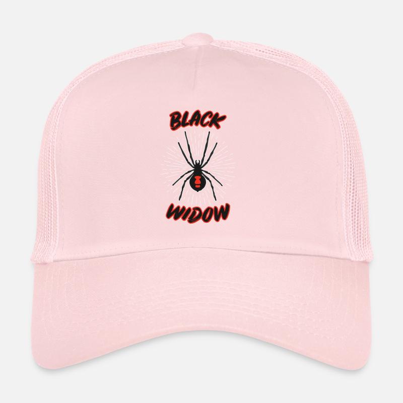 Black Widow Schwarze Witwe Giftige Spinnenart Trucker Cap