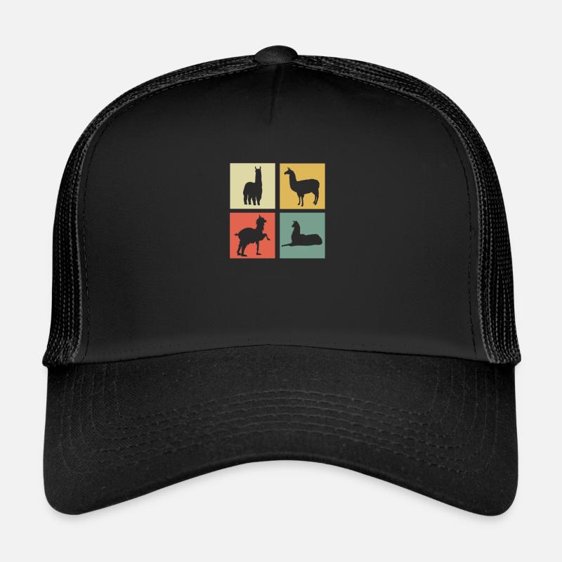 Lama - Trucker Cap - Schwarz/Schwarz