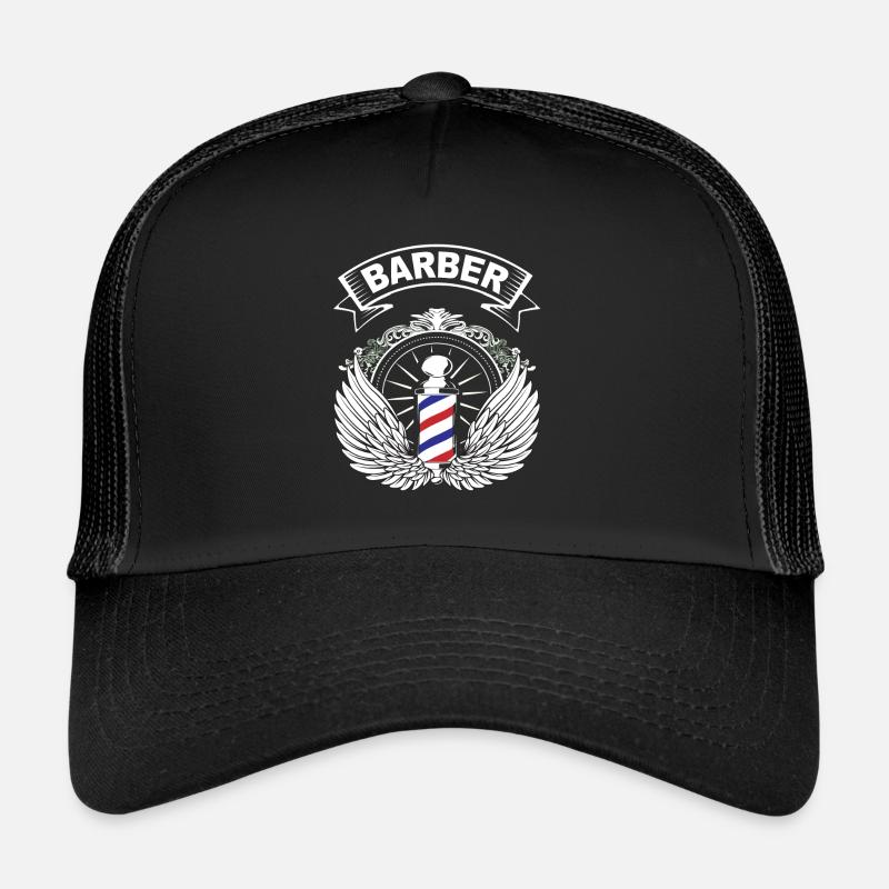 Barber - Barber Pole - Graphic Gift Trucker Cap