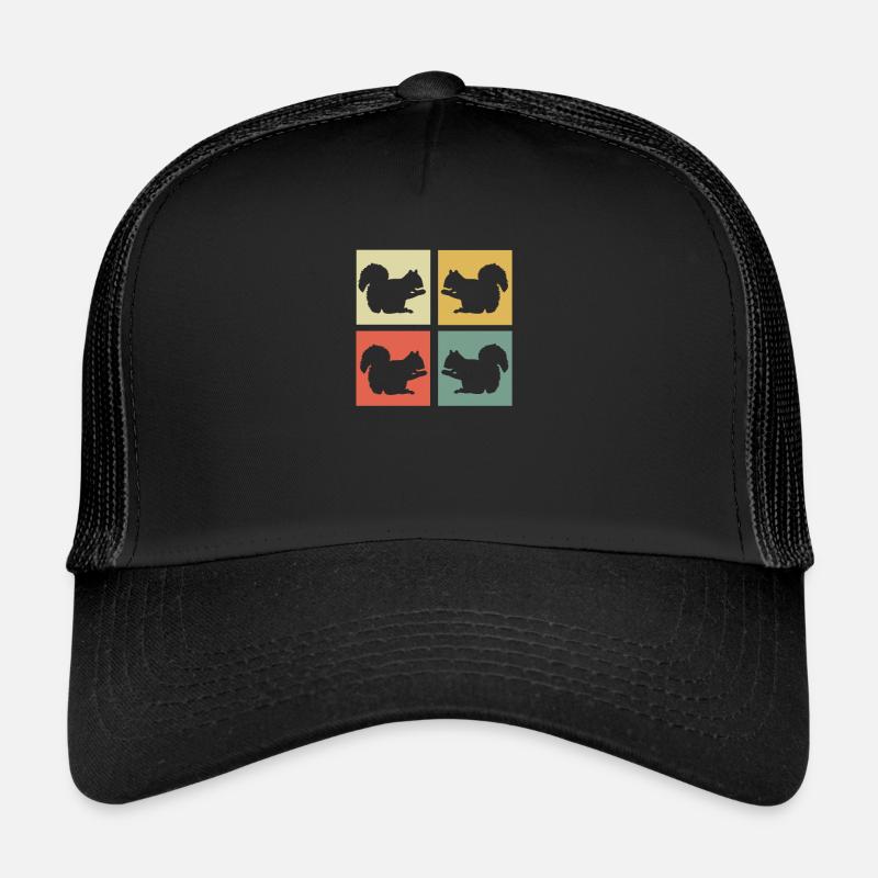 Eichhörnchen - Trucker Cap - Schwarz/Schwarz