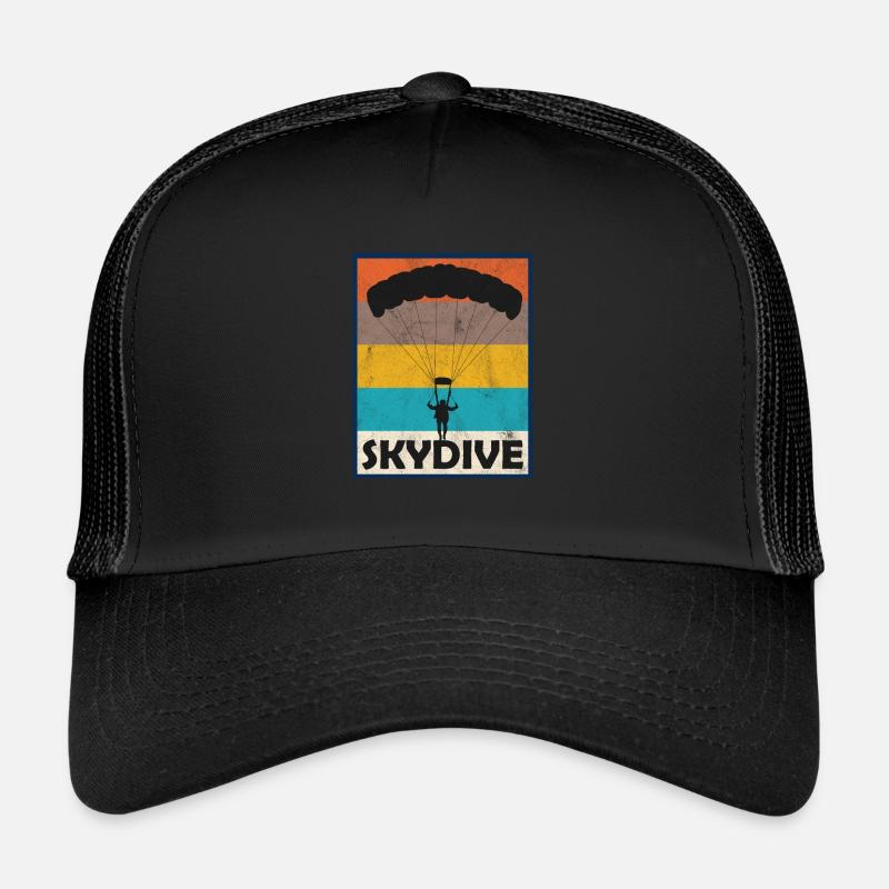 Skydive skydiving parachute jumping gliding Trucker Cap