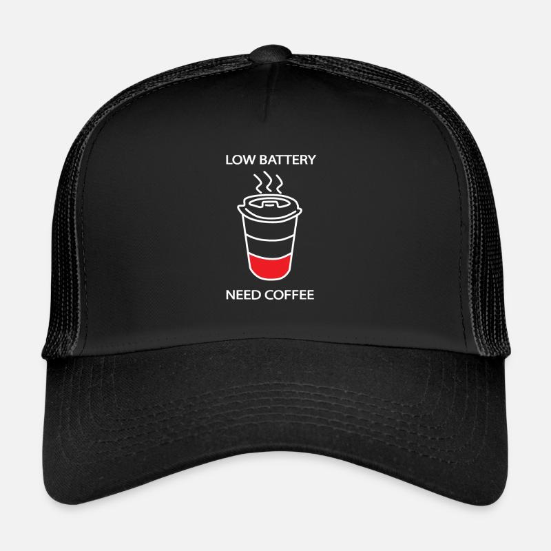 Café à faible consommation de café Casquette trucker 