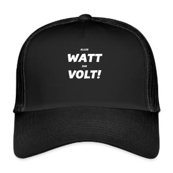 Funny Electrician Profession Saying Gift - Trucker Cap - black/black - Front