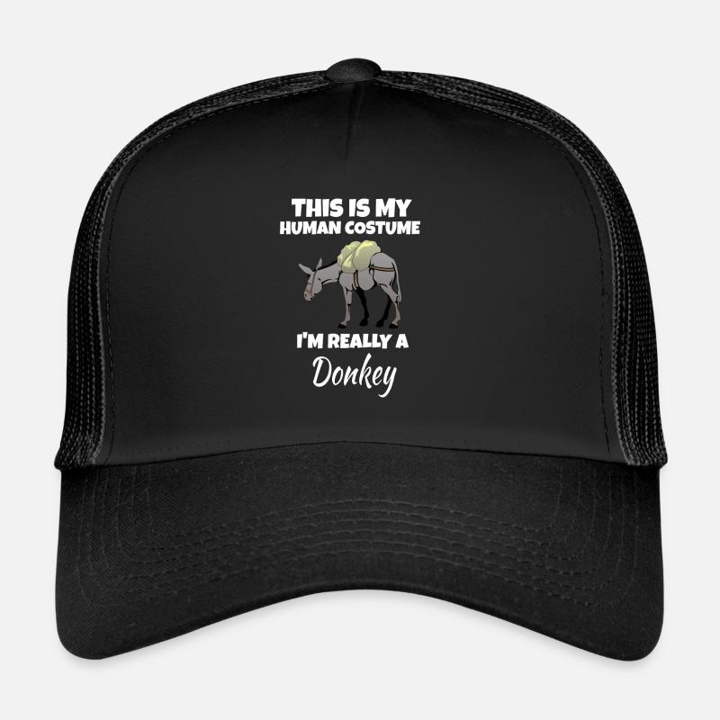 Esel - Trucker Cap - Schwarz/Schwarz