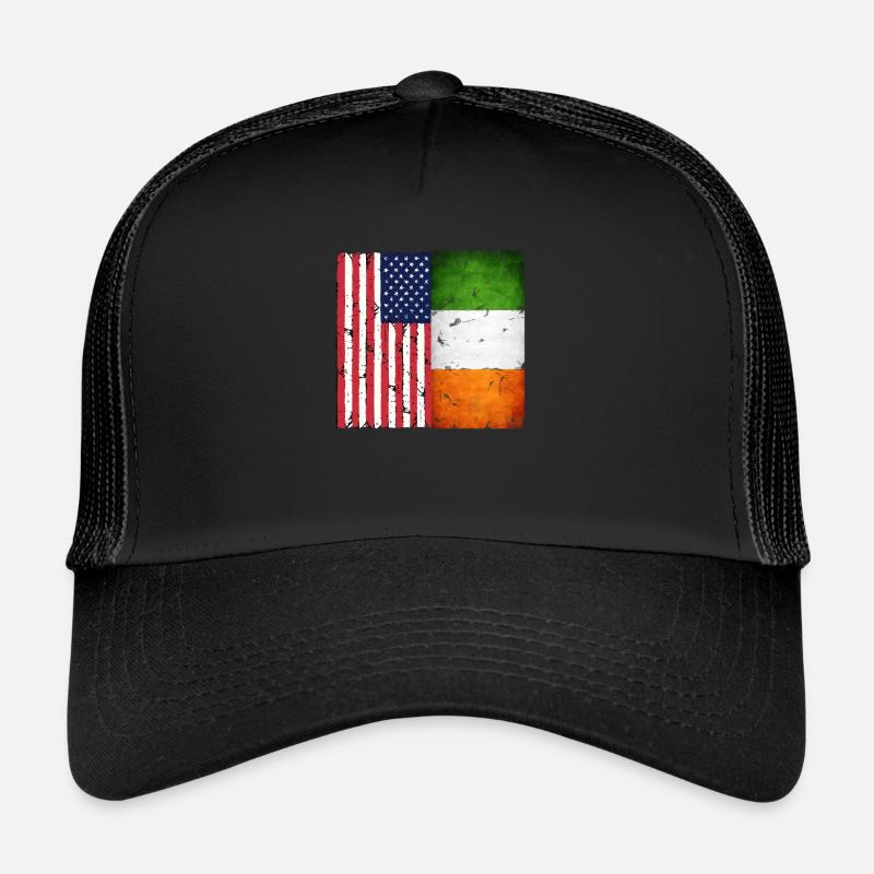 Retro American Irish gift design Trucker Cap