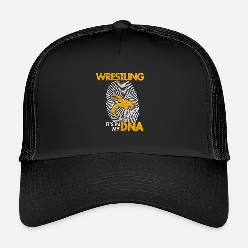 Ringen Ringkampf Ringer Geschenk Wrestling - Trucker Cap - Schwarz/Schwarz