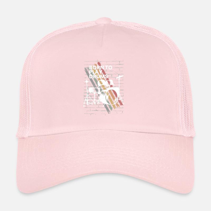 Batterie Cadeau Batteur Percussions Casquette trucker 