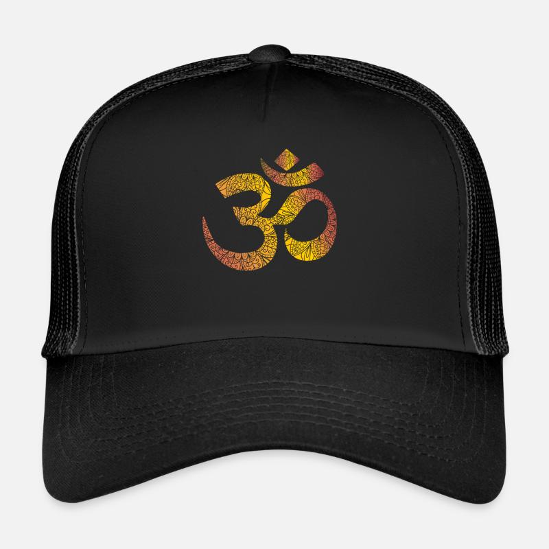 Mandala OM signe les couleurs du chakra Casquette trucker 