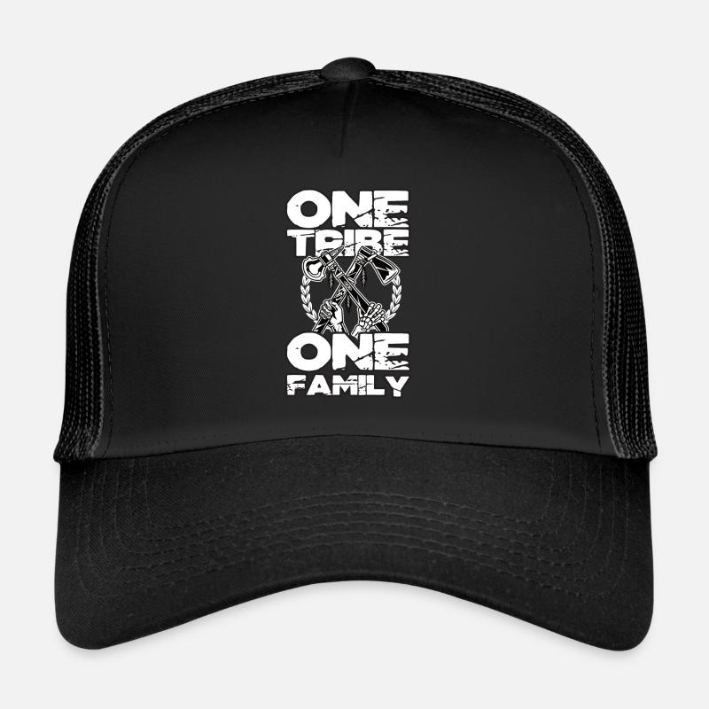 One Tribe One Family Tomahawk Gift Idea Trucker Cap