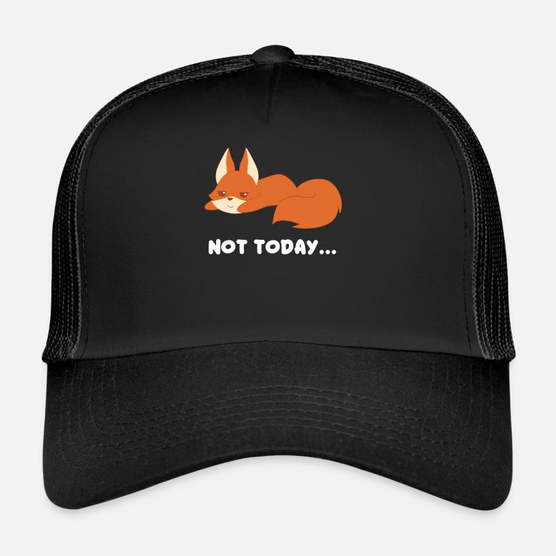 Fox - Fox T - Shirt - Fox Fan - Humor - Trucker Cap - black/black