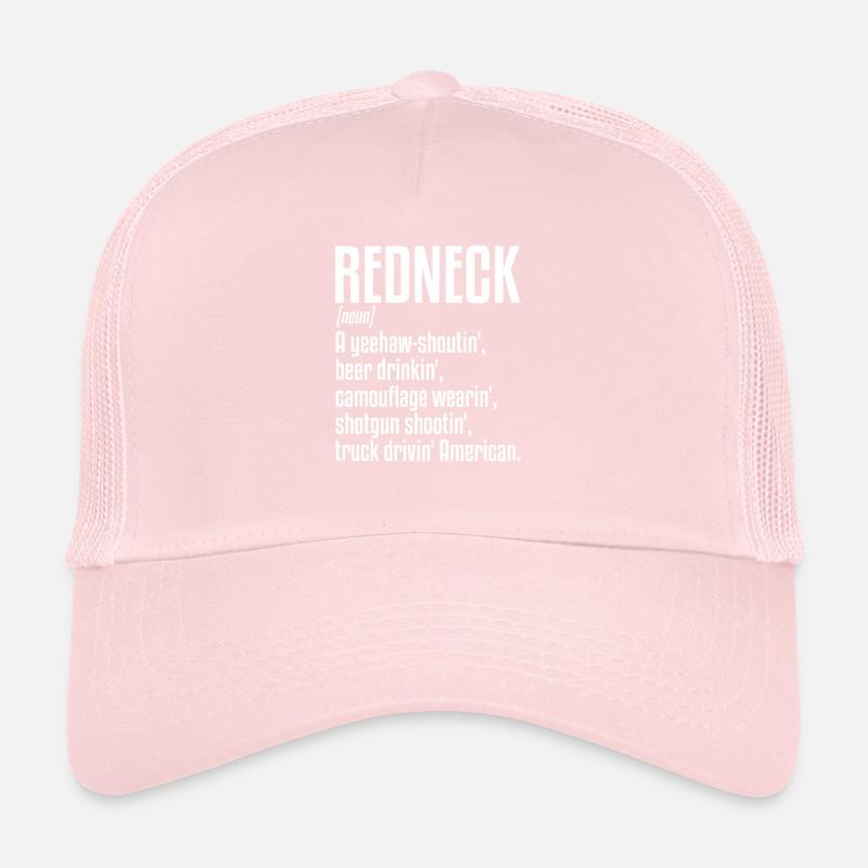 Définition Redneck | Honky, mulet, corbeille blanche Casquette trucker 