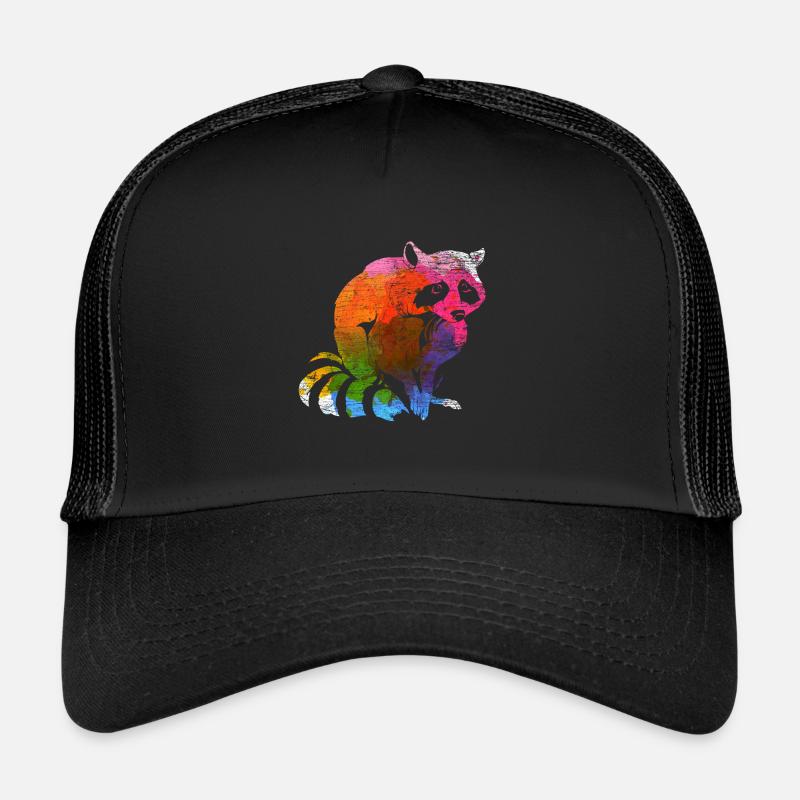 Waschbär - Trucker Cap - Schwarz/Schwarz