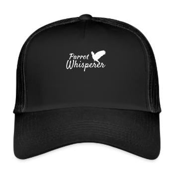 Papagei - Trucker Cap - Schwarz/Schwarz - Vorne