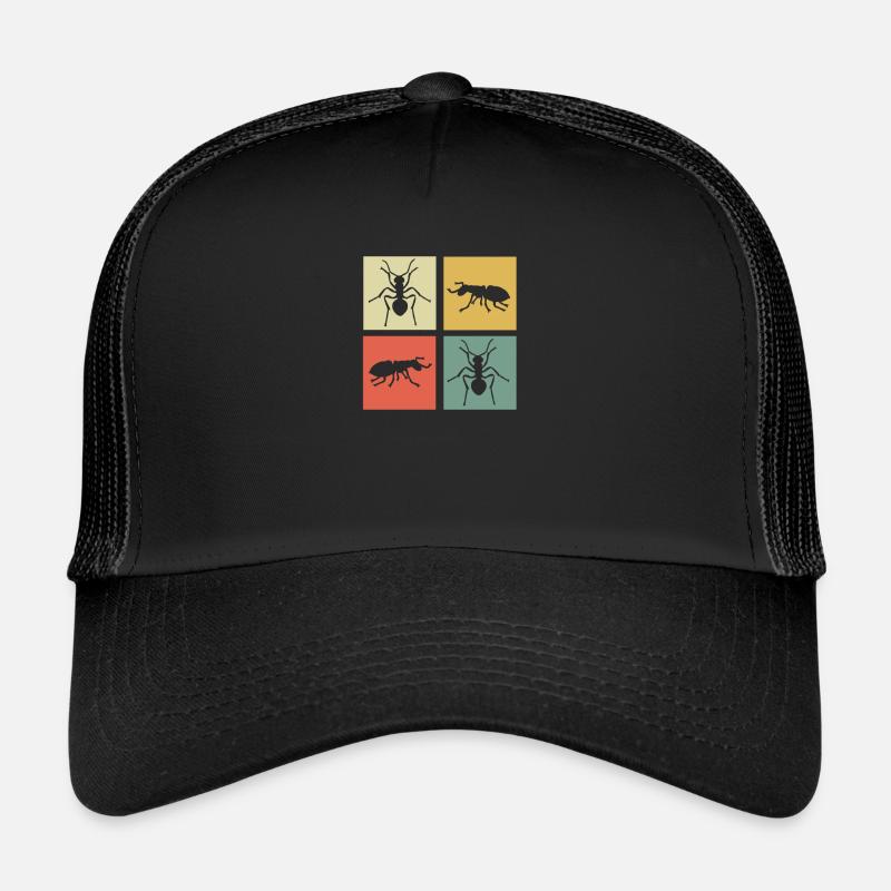 fourmi - Casquette trucker  - noir/noir