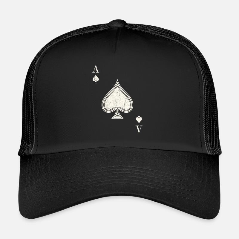 As de pique - Casquette trucker - noir/noir