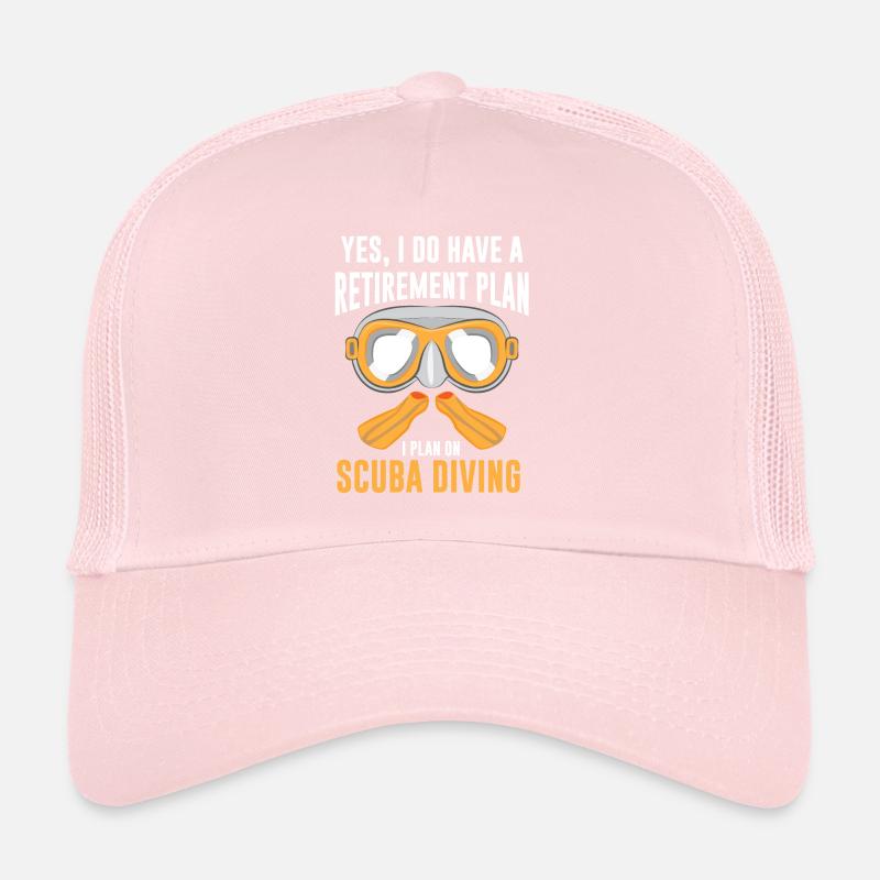 Diving Pensioner Gift Retirement Divers Trucker Cap