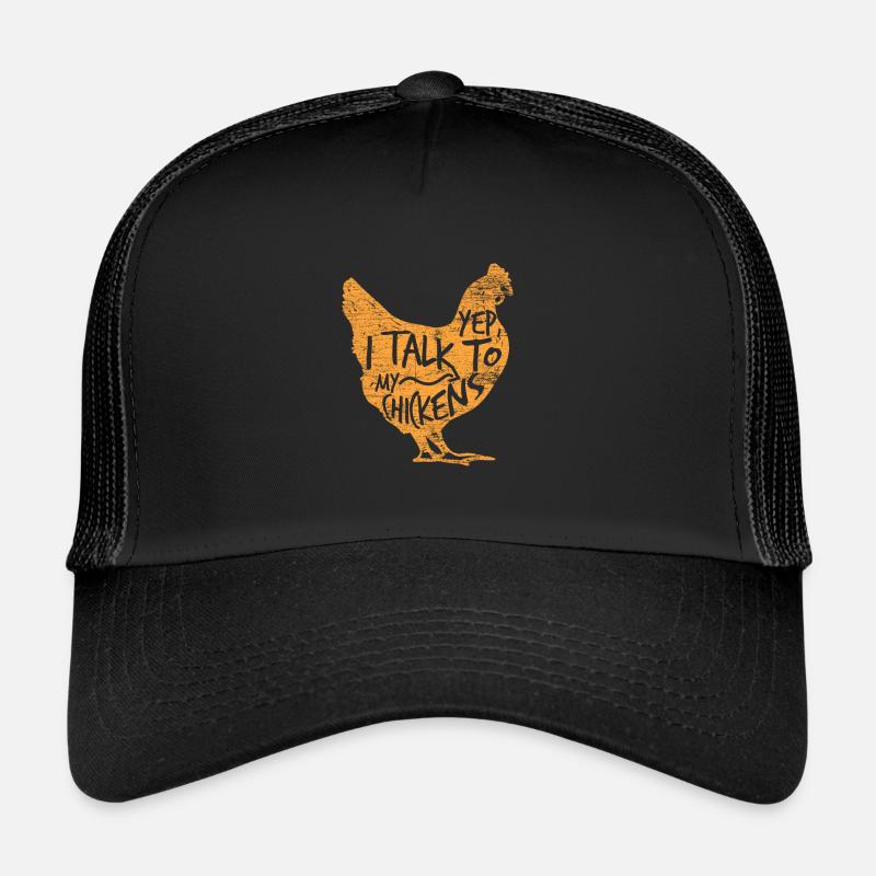 Huhn - Trucker Cap - Schwarz/Schwarz
