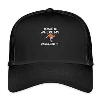 Känguru - Trucker Cap - Schwarz/Schwarz - Vorne