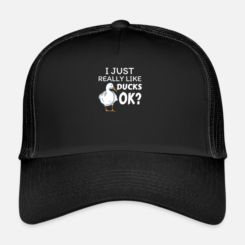 duck - Trucker Cap - black/black