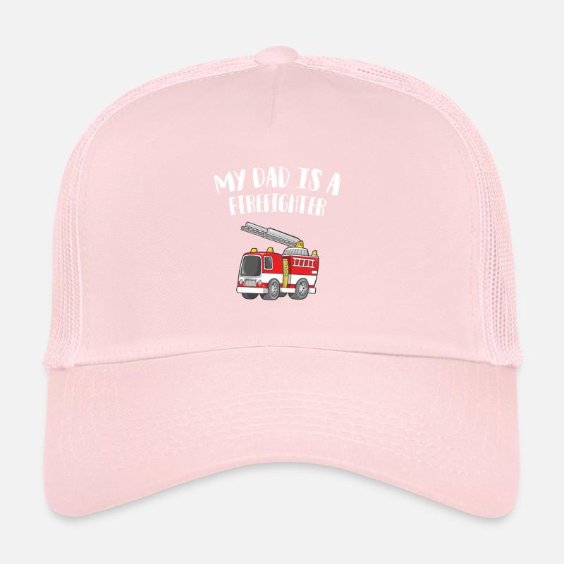 Mon papa est pompier, camion de pompiers Casquette trucker 