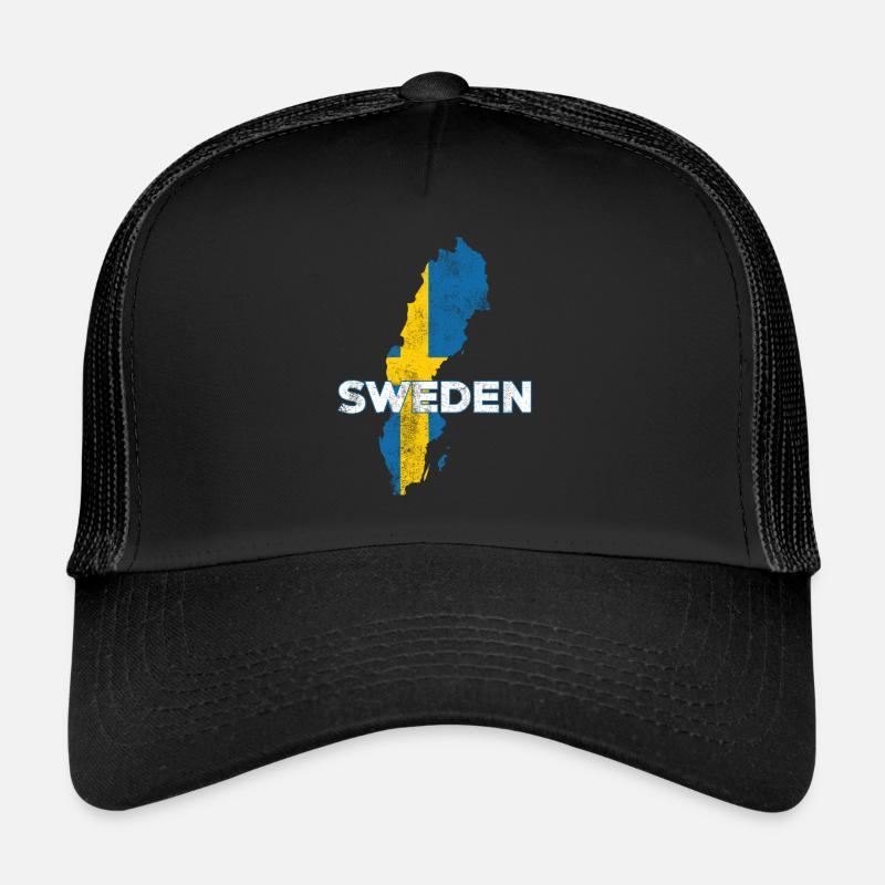 Suède Sverige Casquette trucker 