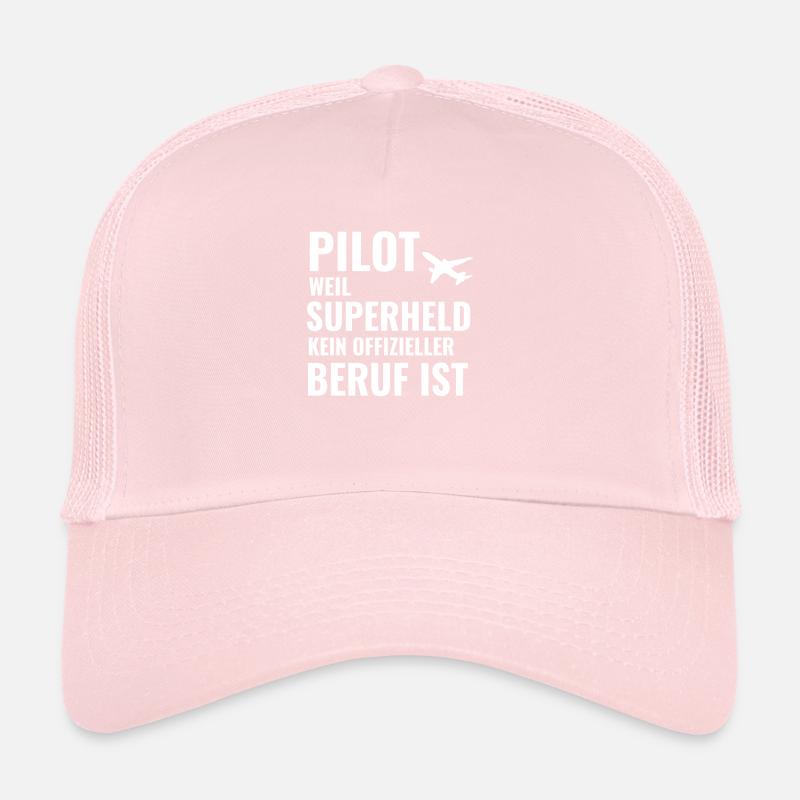 Pilot Co-Pilot Flugkapitän Luftfahrt Flugzeug Trucker Cap
