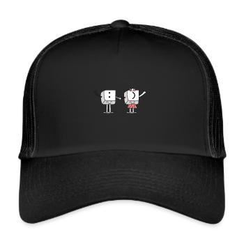 Keyboard Smile - Trucker Cap - black/black - Front