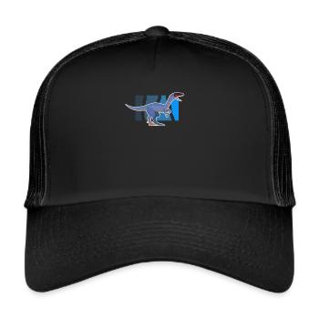 dinosaur - Trucker Cap - black/black - Front