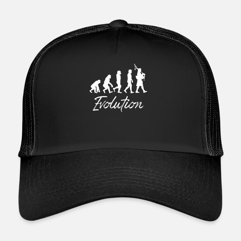 Dudelsack - Sackpfeife - Dudelsackspieler - Design - Trucker Cap - Schwarz/Schwarz
