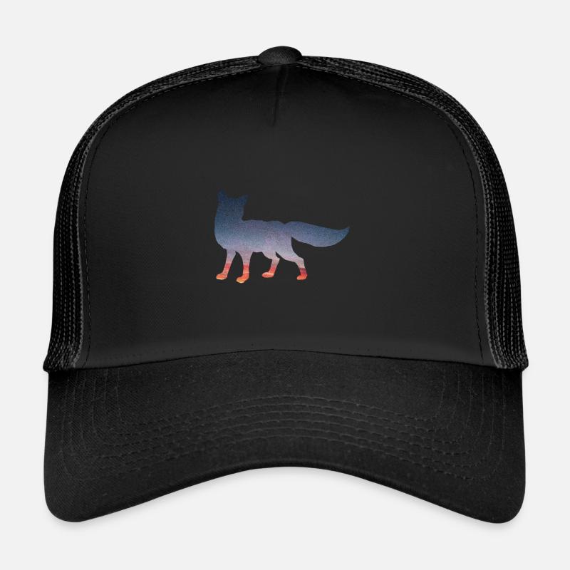 Space Fox - Trucker Cap - Schwarz/Schwarz