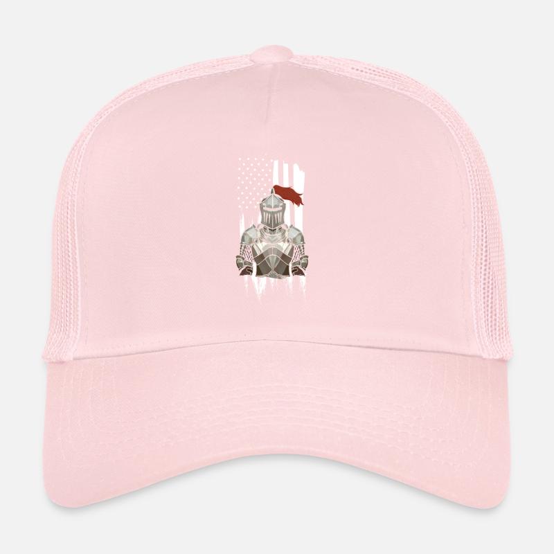 Mittelalterliches Kampfrüstungspferd des Rittergeschenks Trucker Cap