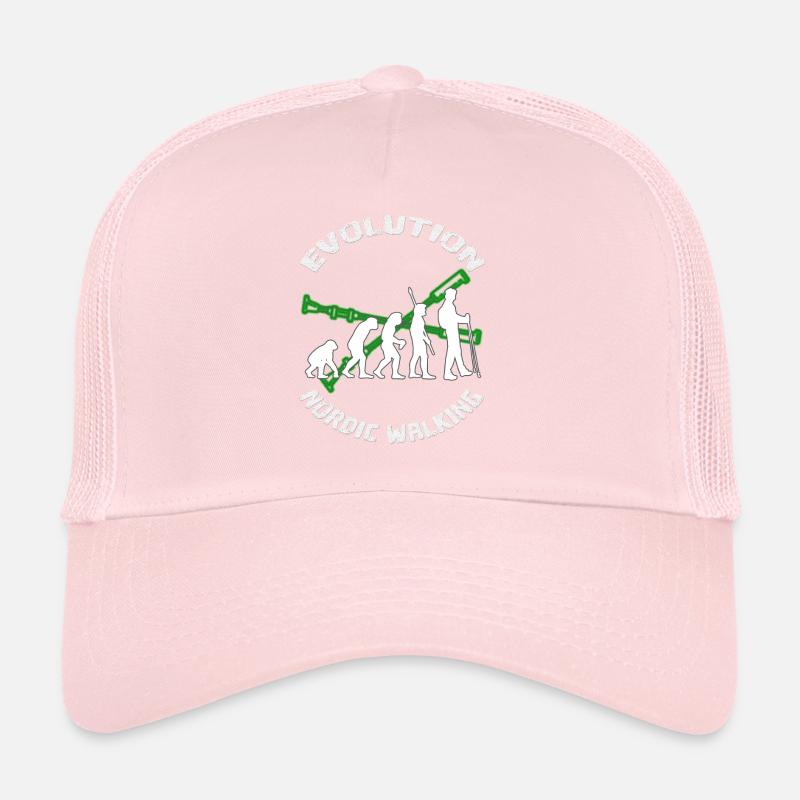 Darwin Evolution of Nordic Walking Trucker Cap