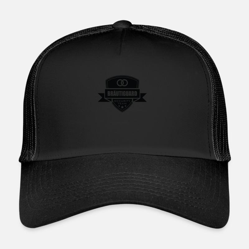 Bräutiguard, Hochzeit, lustiges Geschenk - Trucker Cap - Schwarz/Schwarz