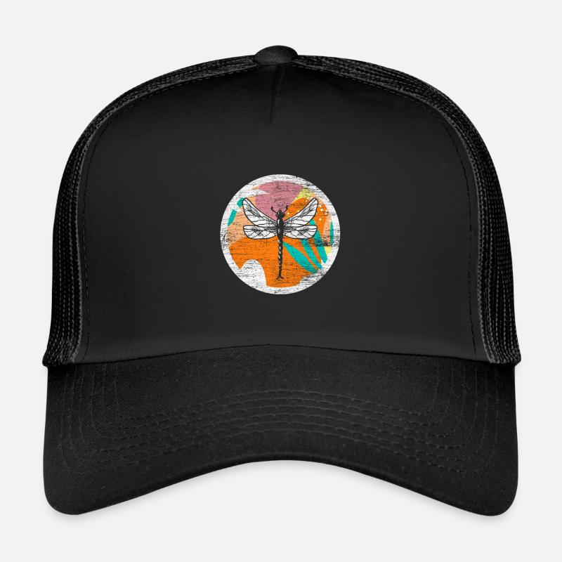 Libelle - Trucker Cap - Schwarz/Schwarz