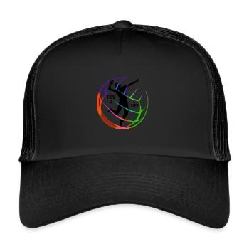 volleyball - Trucker Cap - black/black - Front