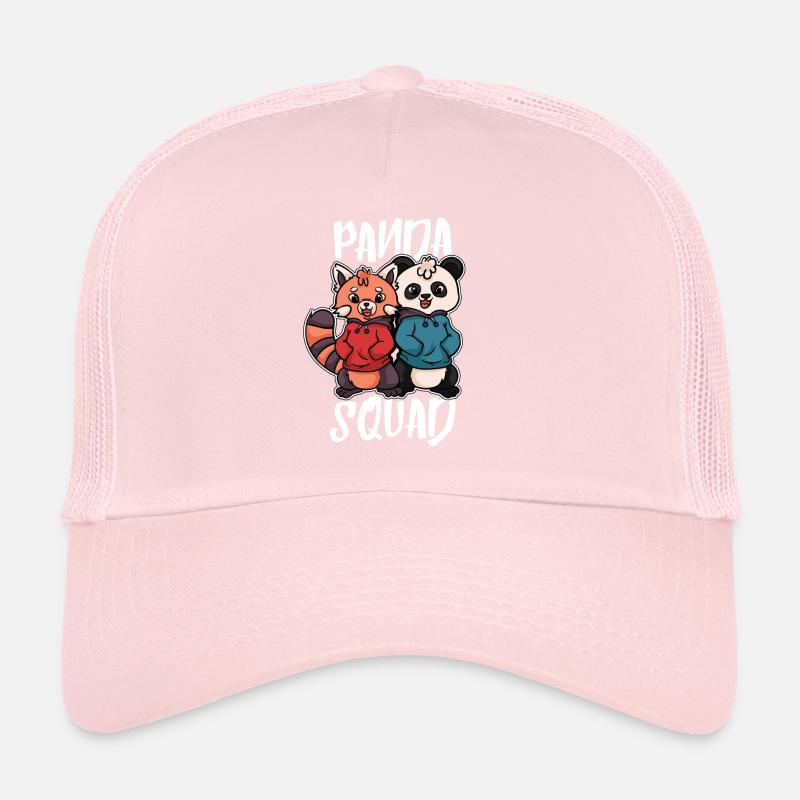 Red Little Panda Panda Bear Squad Gift Trucker Cap