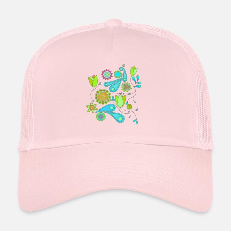 flower pattern Trucker Cap