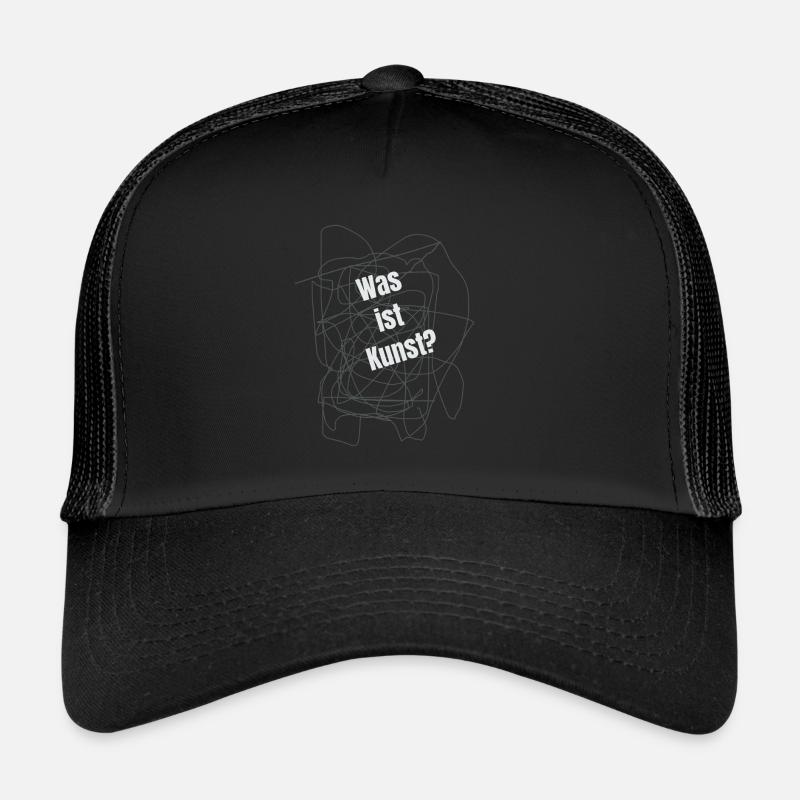 Qu’est-ce que l’art 0143 - Casquette trucker  - noir/noir