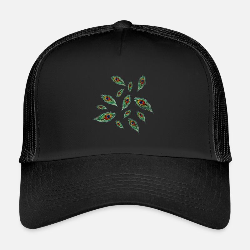 Pfau - Trucker Cap - Schwarz/Schwarz