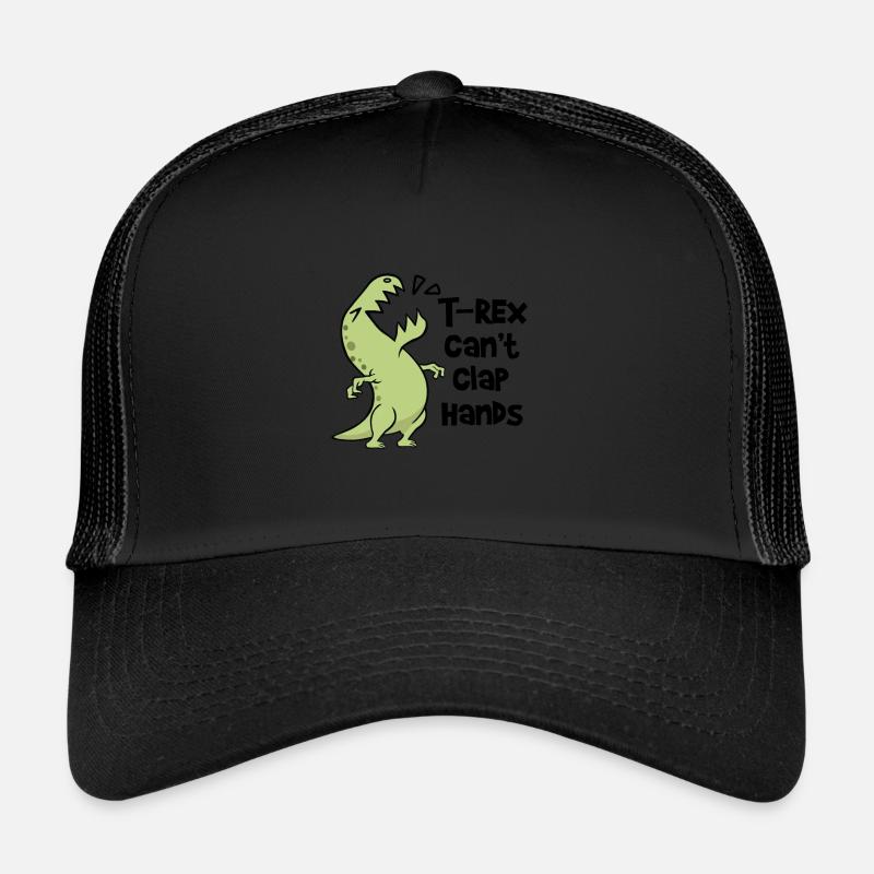 Dinosaur T-Rex Small Arms Saying Dino Funny - Trucker Cap - black/black