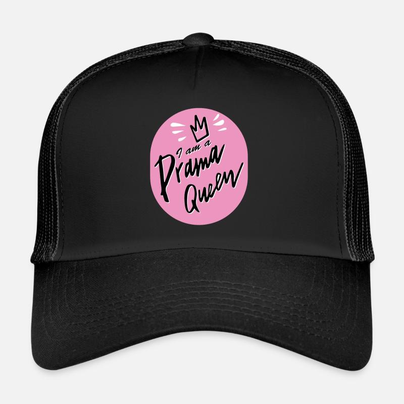 Ich bin eine Drama Queen - Trucker Cap - Schwarz/Schwarz