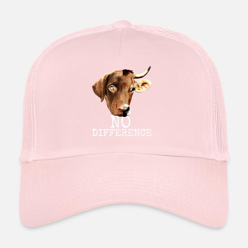 No Difference Pro Vegan Vegetarian Animal Welfare Trucker Cap