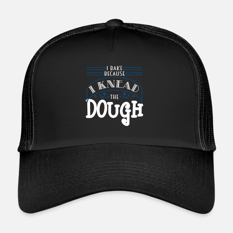 ich backe - Trucker Cap - Schwarz/Schwarz