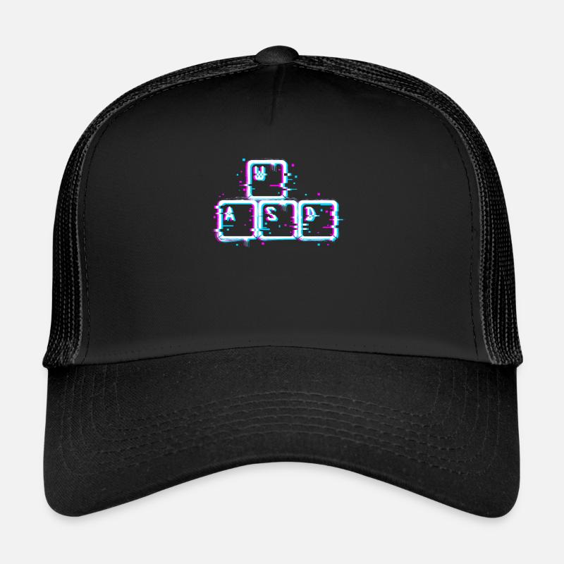 WASD Nerd Keyboard Gamer Casquette trucker 