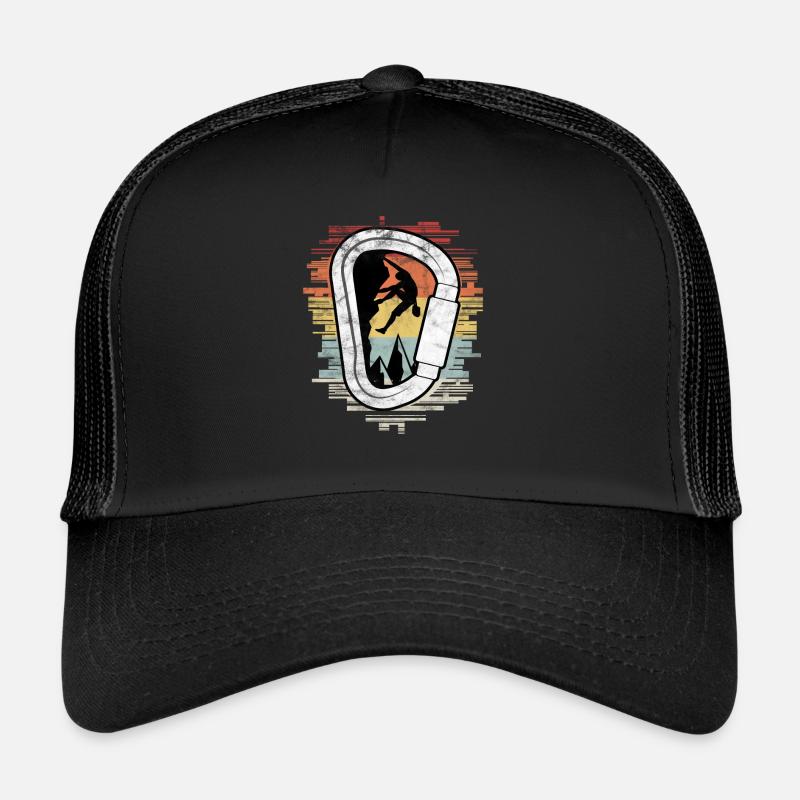 Climbing Bouldering Vintage Climbing Carabiner Trucker Cap